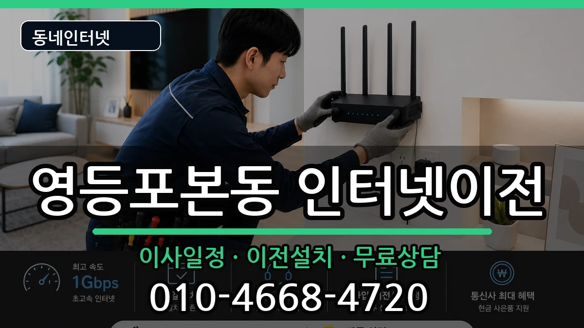 서울특별시영등포구영등포본동 인터넷이전 서울특별시영등포구영등포본동 인터넷이전 인터넷 설치 안내 이미지 1