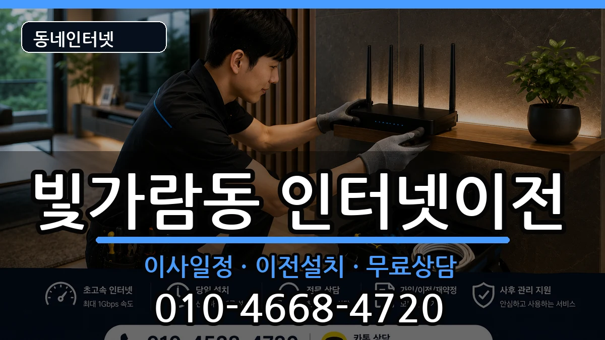 전라남도나주시빛가람동  인터넷TV결합 절차형