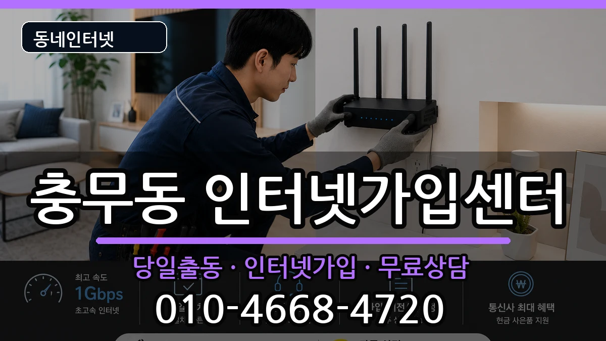 경상남도창원시진해구충무동  인터넷설치 FAQ형