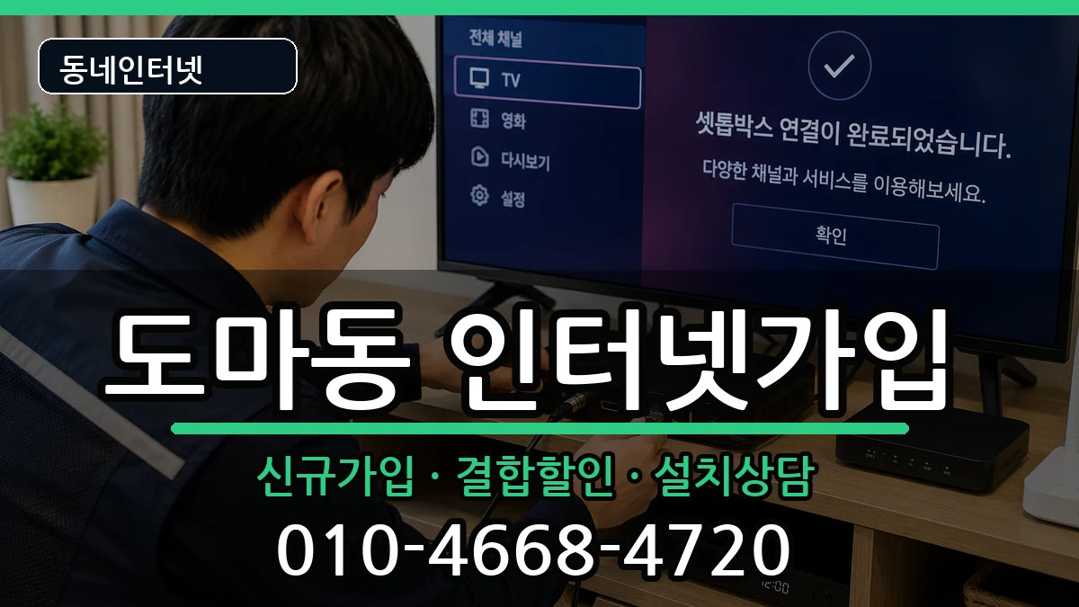 대전광역시서구도마동 인터넷가입 대전광역시서구도마동 인터넷가입 인터넷 설치 안내 이미지 2