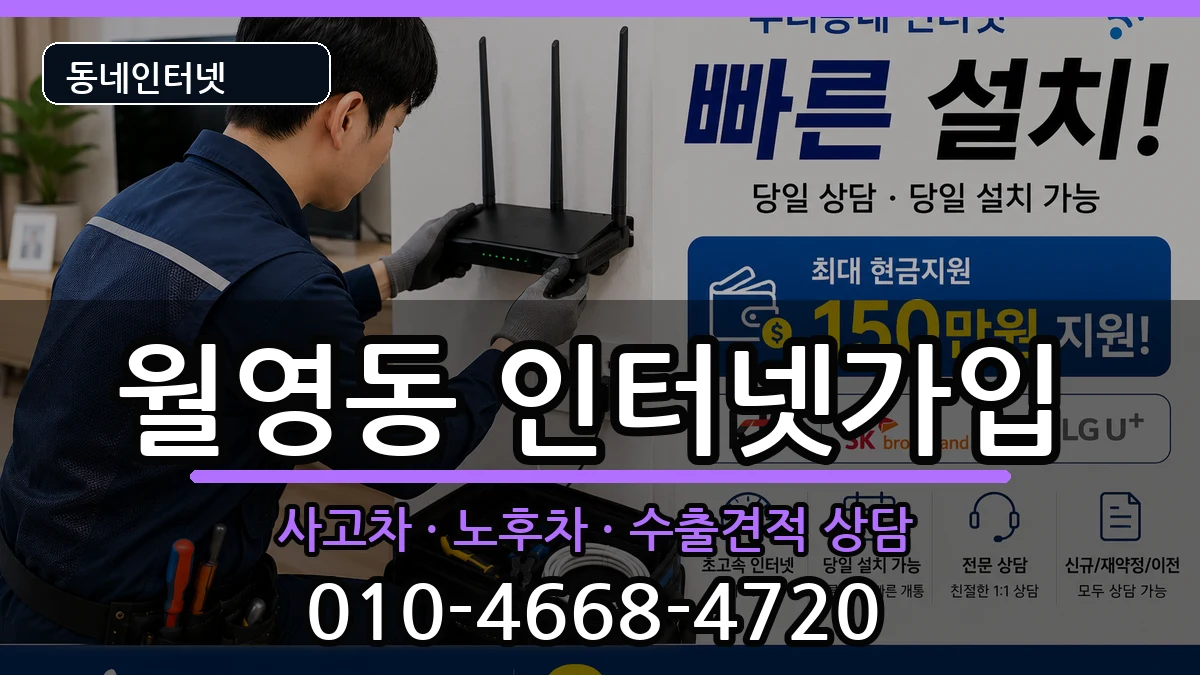 경상남도창원시마산합포구월영동  인터넷가입 지역형