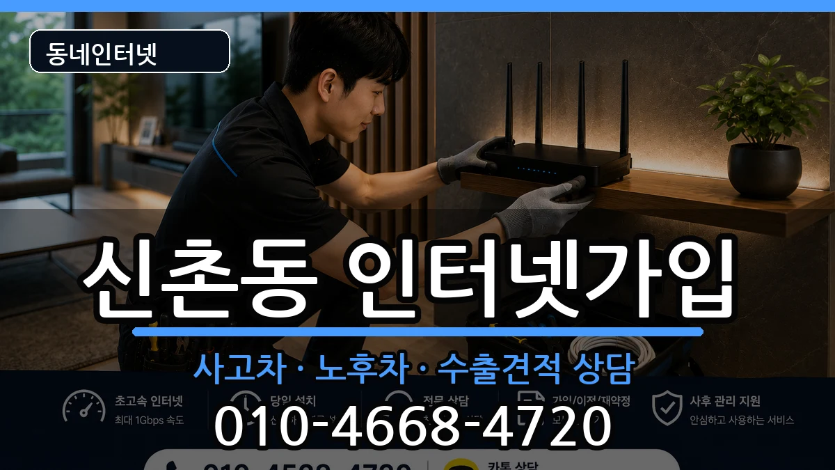 서울특별시서대문구신촌동  인터넷가입 절차형
