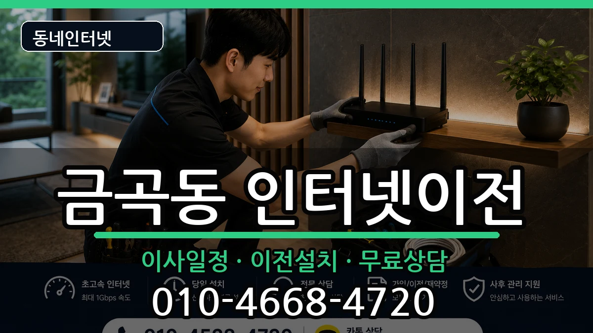 경기도수원시권선구금곡동  인터넷TV결합 절차형
