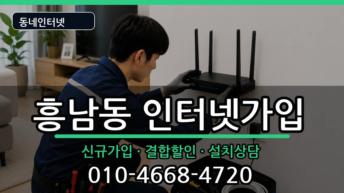 전북특별자치도군산시흥남동  인터넷가입 주의사항형