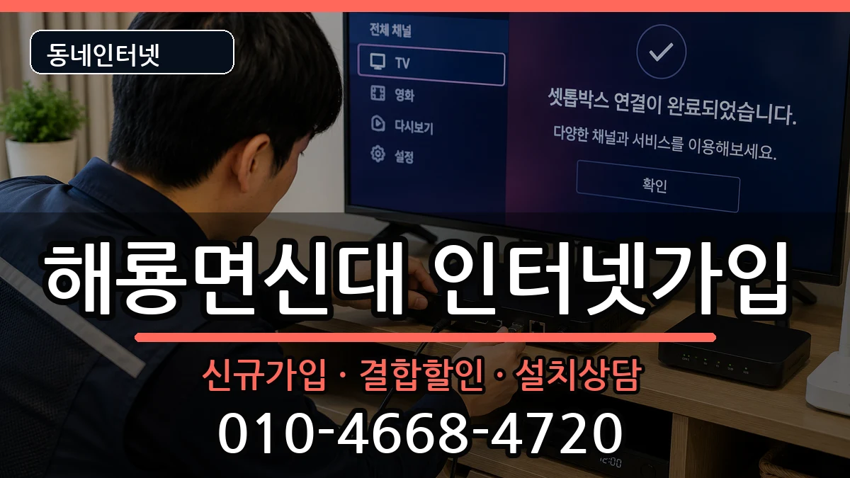전라남도순천시해룡면신대 인터넷가입 전라남도순천시해룡면신대 인터넷가입 인터넷 설치 안내 이미지 3