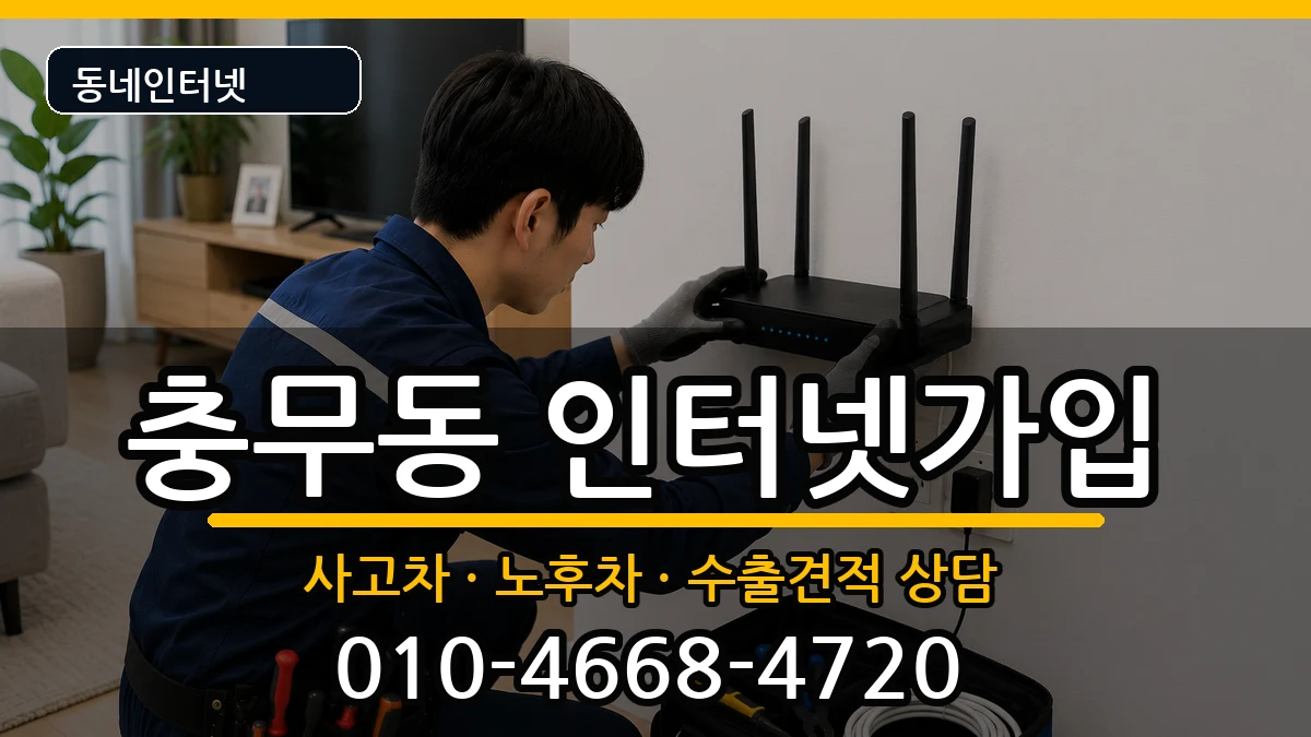 전라남도여수시충무동  인터넷가입 주의사항형