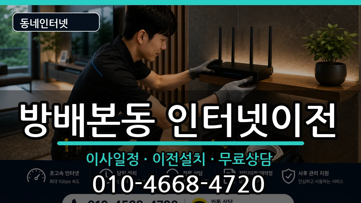 서울특별시서초구방배본동 인터넷TV결합 서울특별시서초구방배본동 인터넷TV결합 인터넷 설치 안내 이미지 1