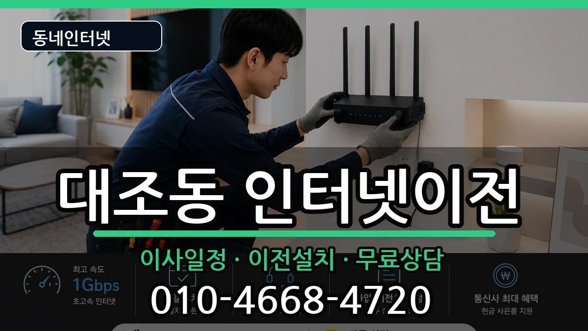 서울특별시은평구대조동 인터넷TV결합 서울특별시은평구대조동 인터넷TV결합 인터넷 설치 안내 이미지 1