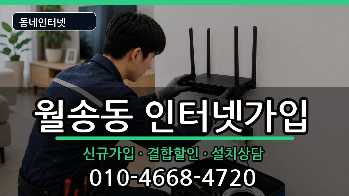 충청남도공주시월송동 인터넷가입 인터넷 설치 안내 이미지 2