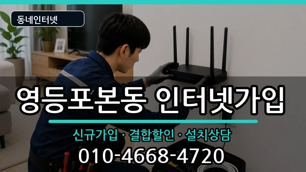 서울특별시영등포구영등포본동  인터넷가입 준비사항형