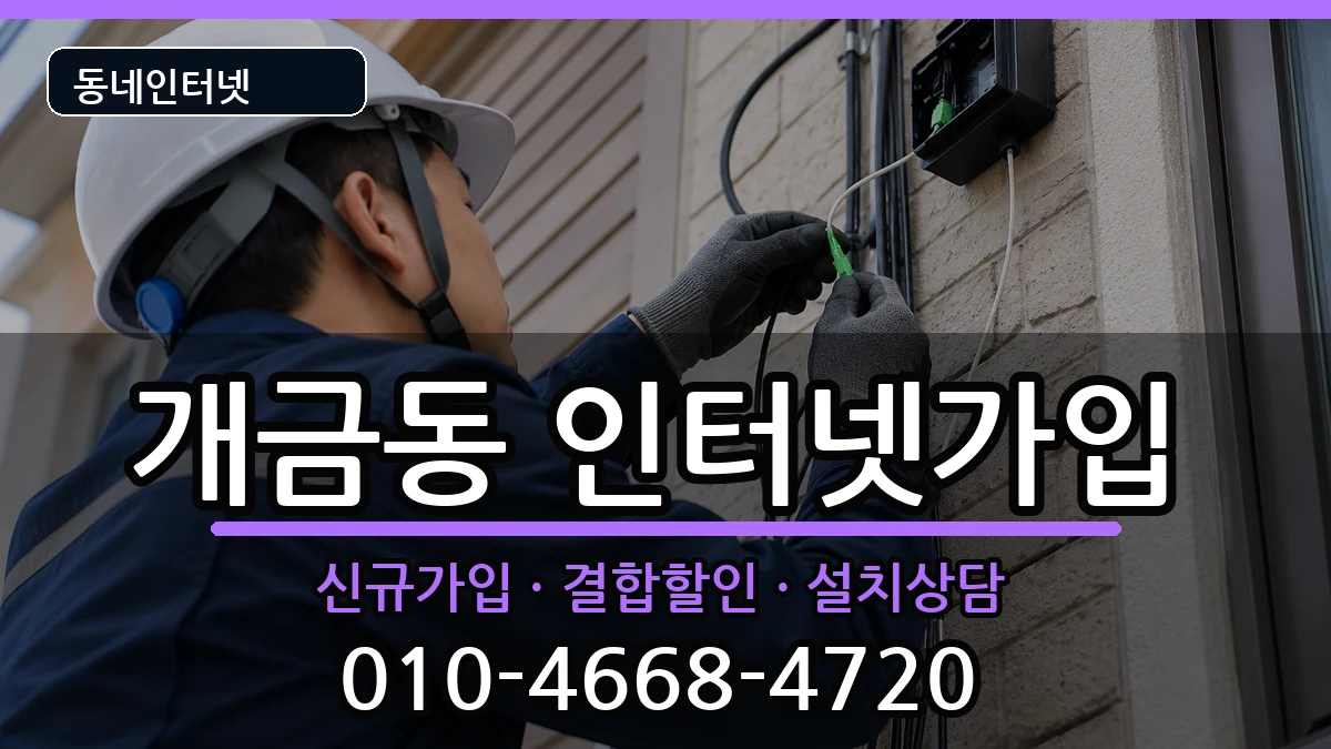 부산광역시부산진구개금동  인터넷가입 사례형