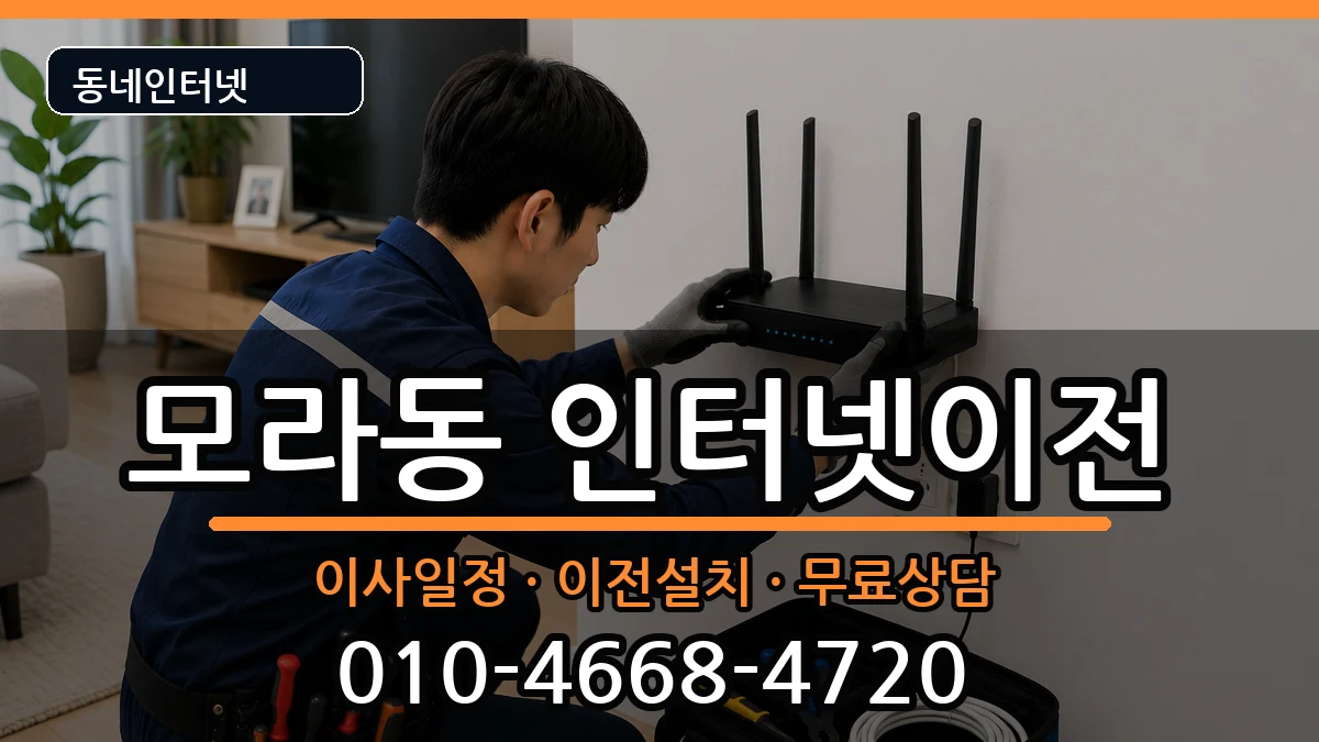 부산광역시사상구모라동  인터넷이전 준비사항형
