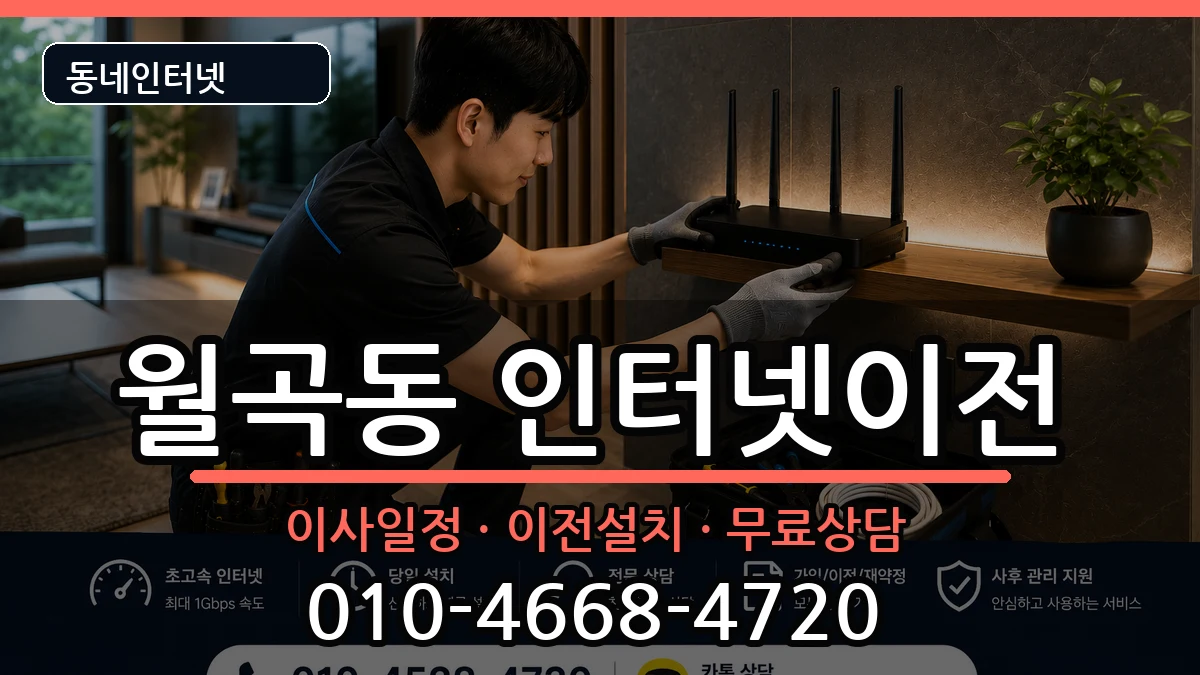 서울특별시성북구월곡동 인터넷이전 서울특별시성북구월곡동 인터넷이전 인터넷 설치 안내 이미지 3