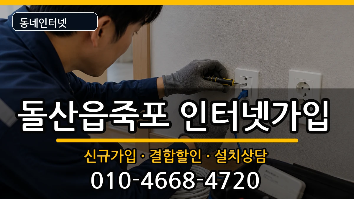 전라남도여수시돌산읍죽포  인터넷가입 사례형
