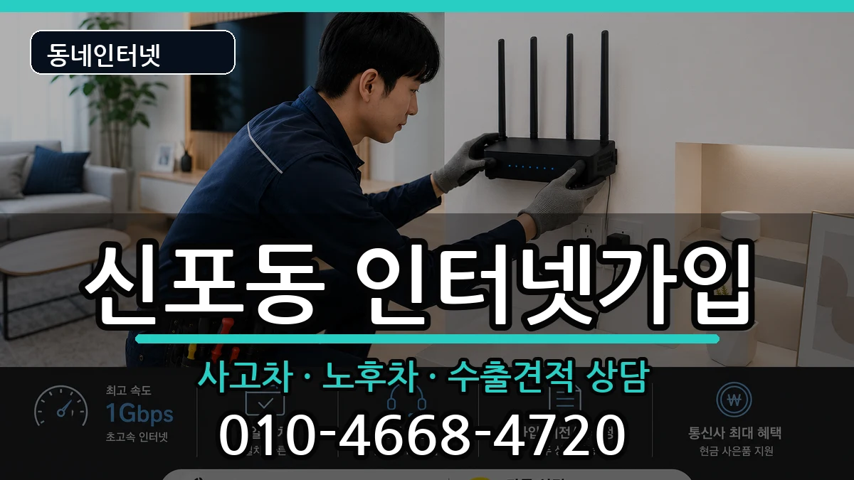 인천광역시중구신포동  인터넷가입 비용형