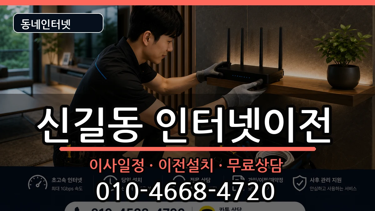 서울특별시영등포구신길동  인터넷이전 절차형