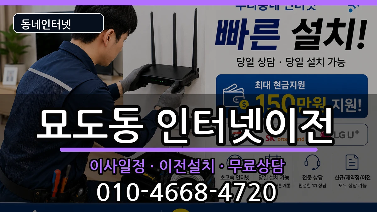 전라남도여수시묘도동  기업인터넷 지역형