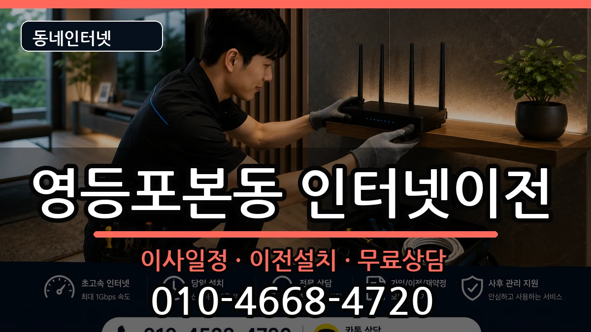 서울특별시영등포구영등포본동 기업인터넷 인터넷 설치 안내 이미지 1