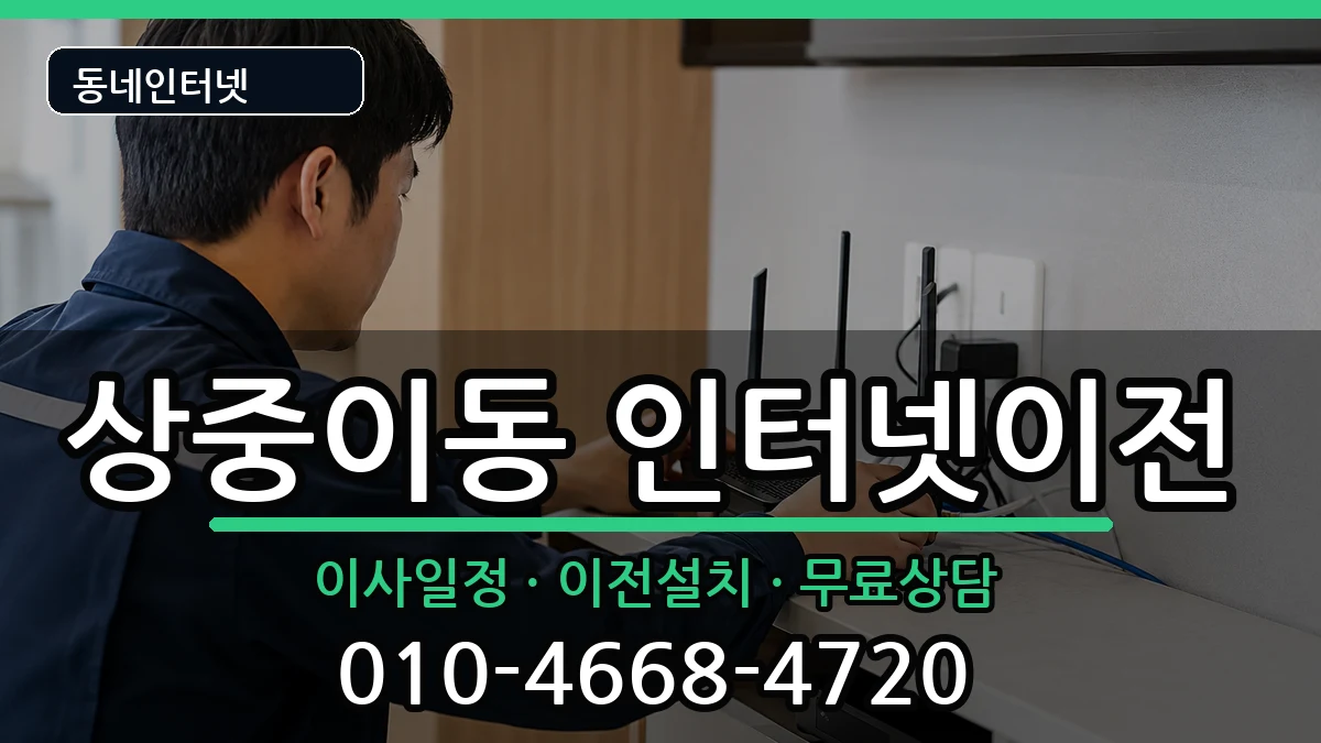 대구광역시서구상중이동  기업인터넷 절차형
