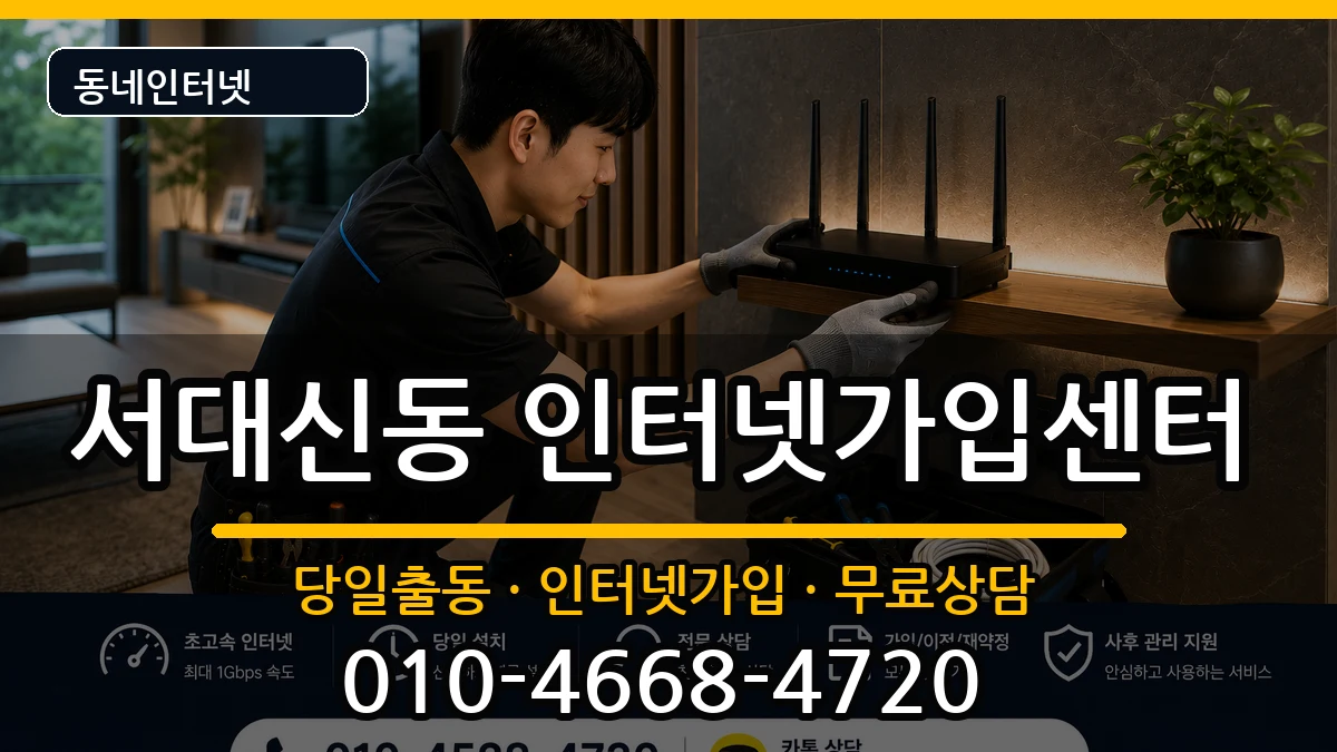 부산광역시서구서대신동 인터넷설치 부산광역시서구서대신동 인터넷설치 인터넷 설치 안내 이미지 3
