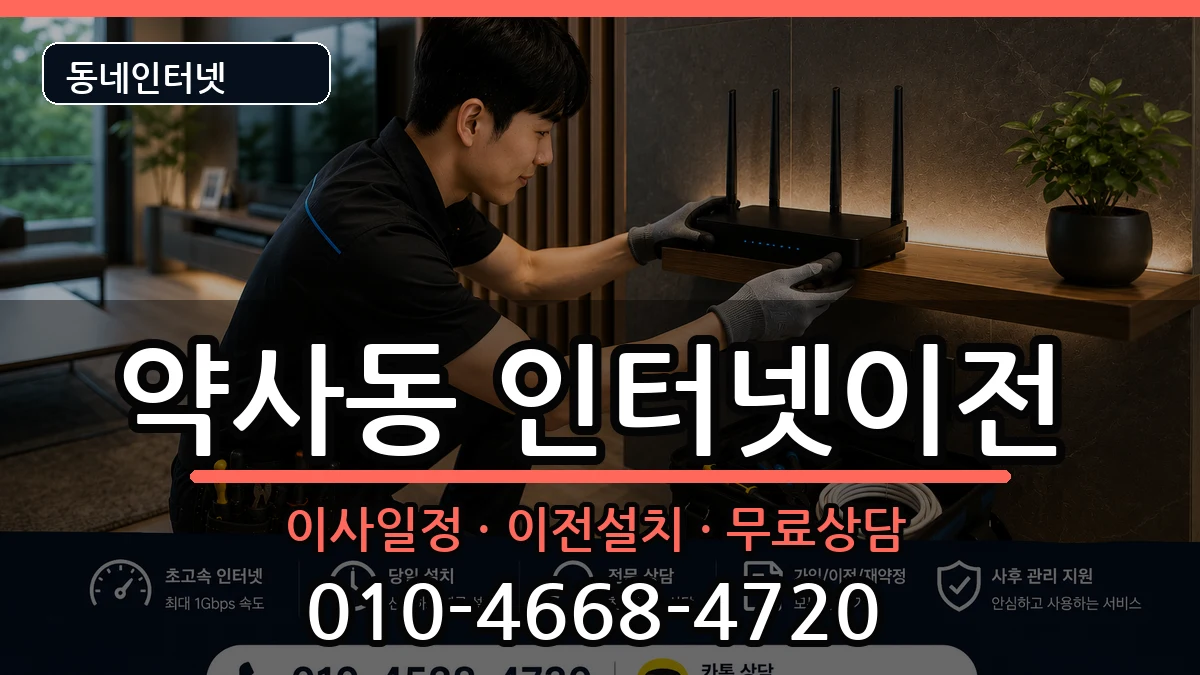 울산광역시중구약사동 인터넷이전 인터넷 설치 안내 이미지 3