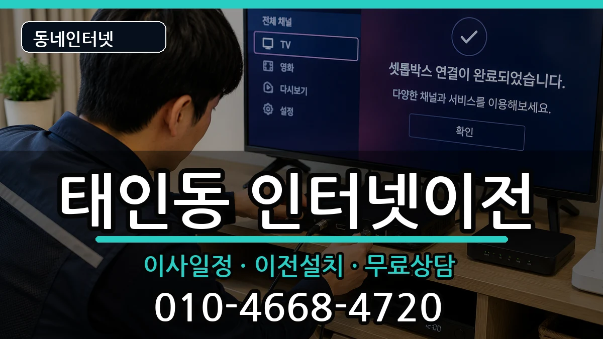 전라남도광양시태인동 인터넷TV결합 인터넷 설치 안내 이미지 3