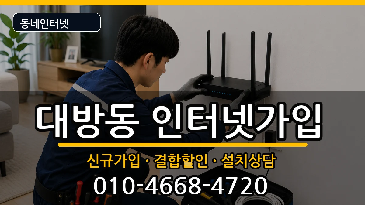 서울특별시동작구대방동 인터넷가입 서울특별시동작구대방동 인터넷가입 인터넷 설치 안내 이미지 3