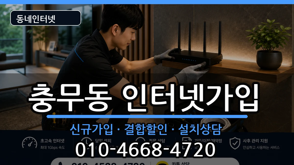 부산광역시서구충무동  인터넷가입 절차형
